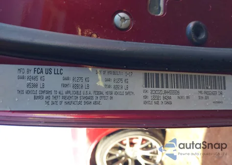 2017 Dodge Challenger Srt 392 from USA, damaged, VIN 2C3CDZDJ8HH555539